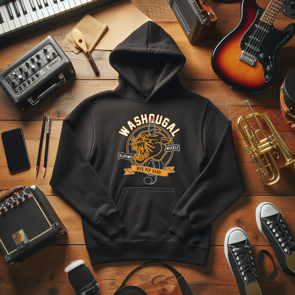 Panther Band Old School Treble Hoodie