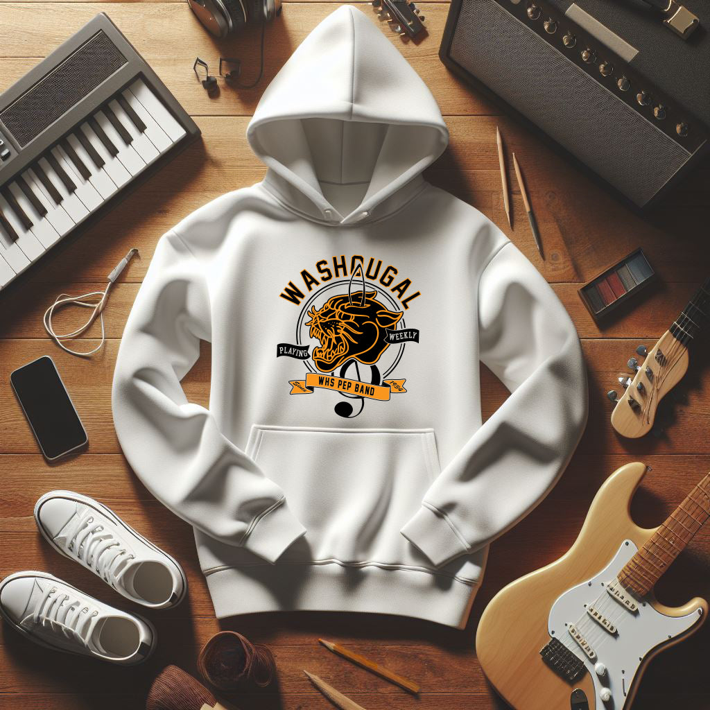 Panther Band Old School Treble Hoodie