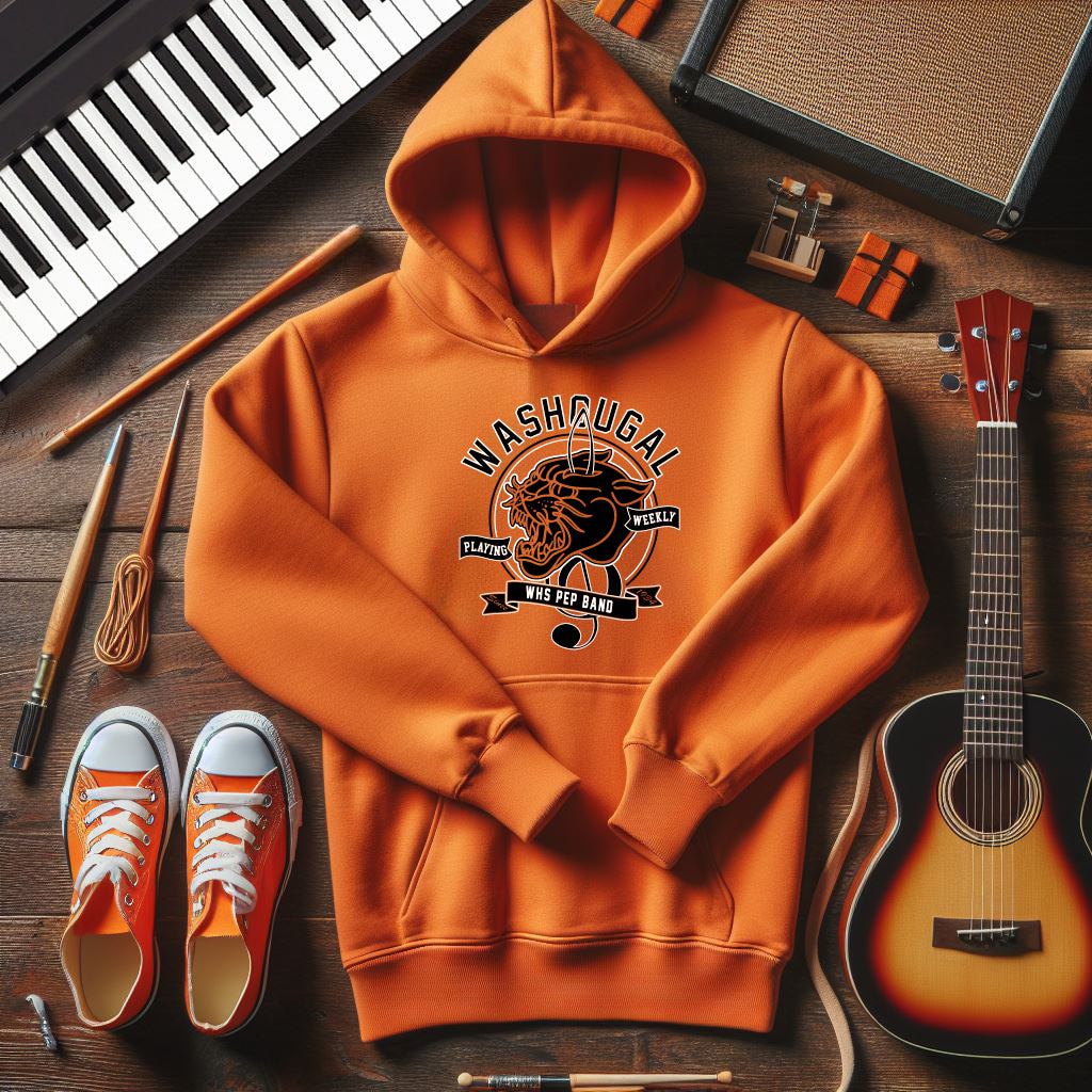 Panther Band Old School Treble Hoodie